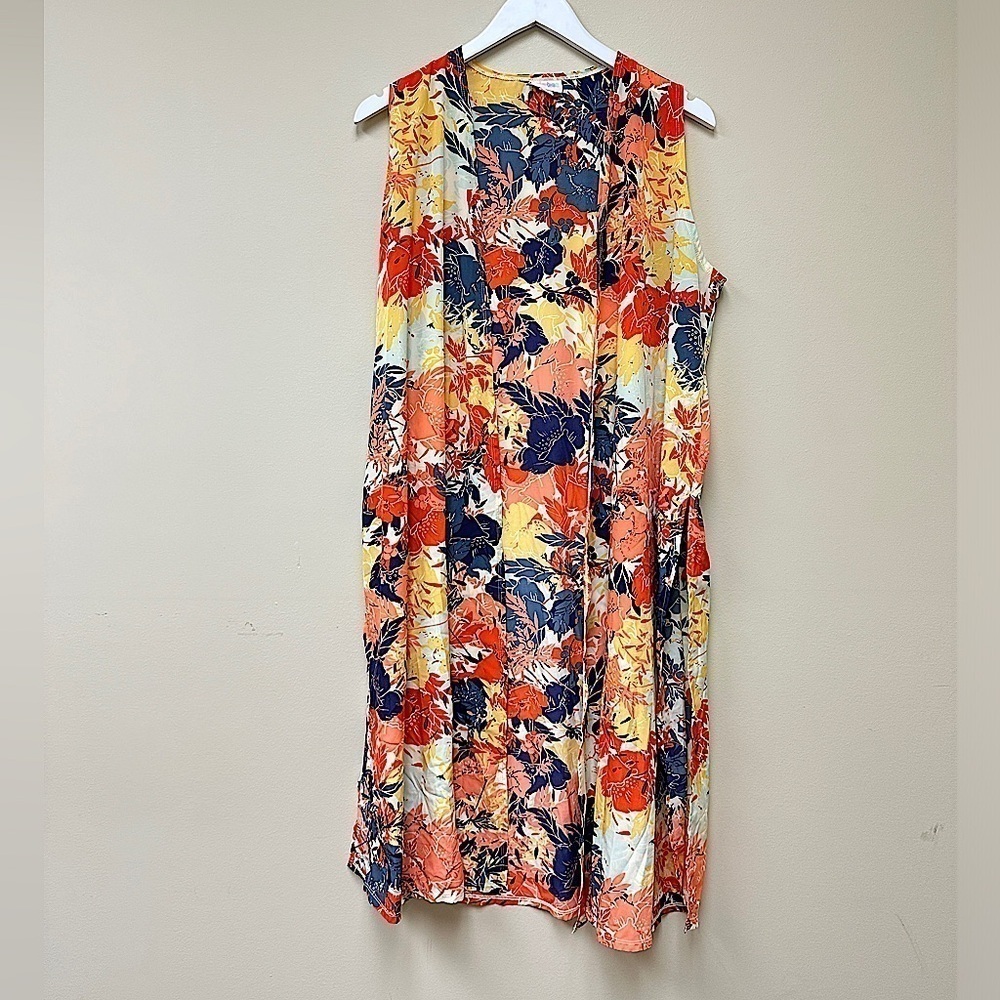 Lularoe Colorful Kimono Cardigan Size Medium Unique Vacation